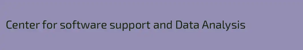 Center for software support and Data Analysis